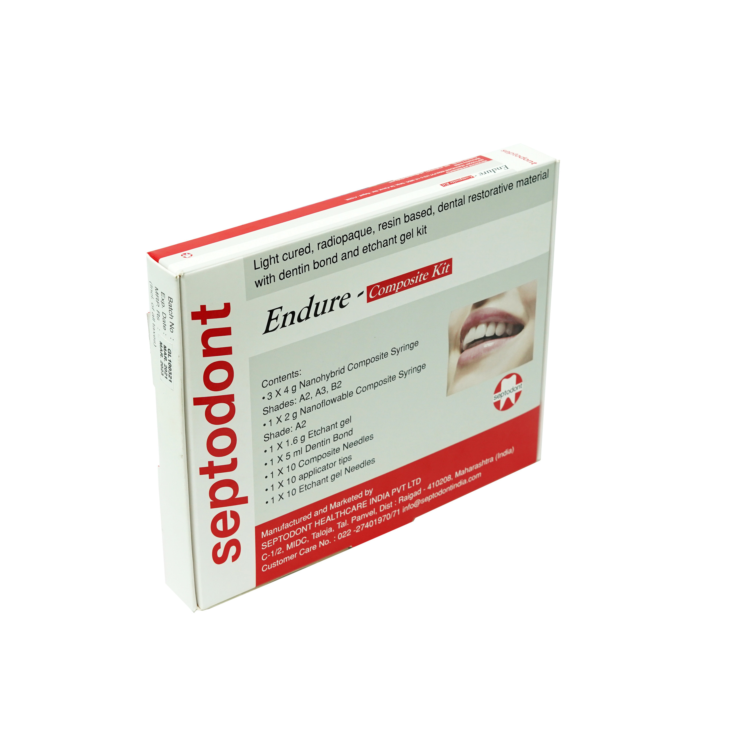 Septodont ENDURE Light Cured Radiopaque Restorative Composite Kit